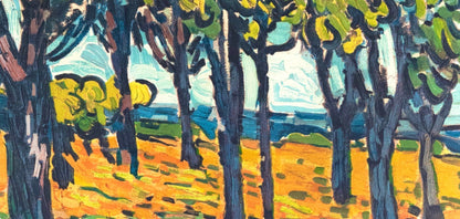 Maurice De Vlaminck, Chataigneraie Chatou, Avec Personnages, Fauves, Collection Pierre Lvy,