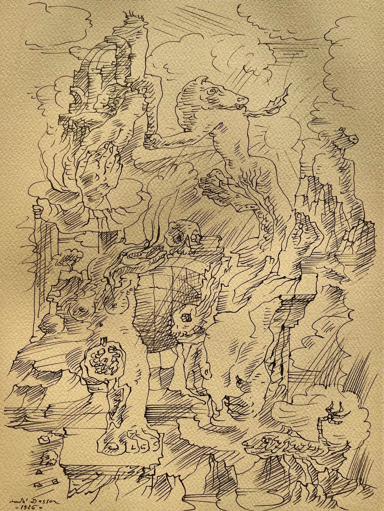 Andr Masson, Mtamorphoses, Masson Dessins, Lithograph