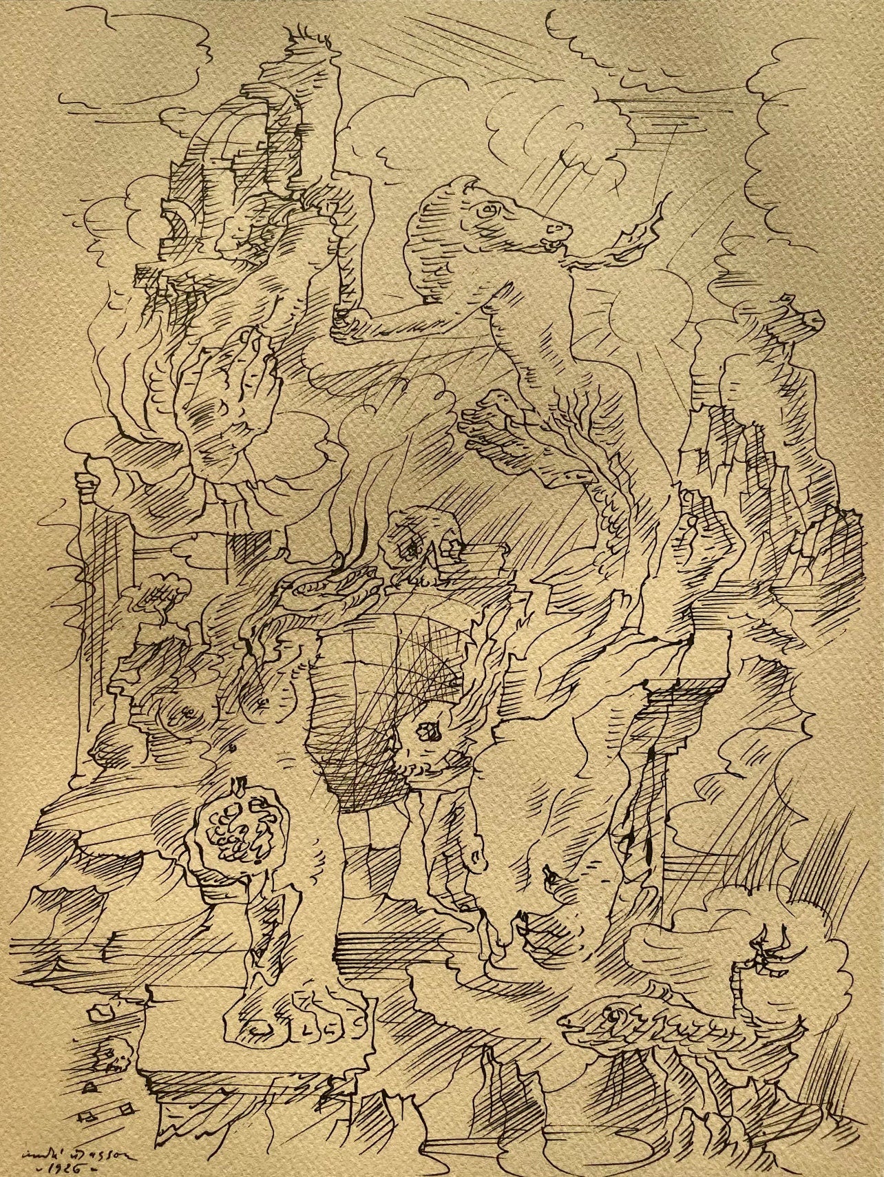 Andr Masson, Mtamorphoses, Masson Dessins, Lithograph