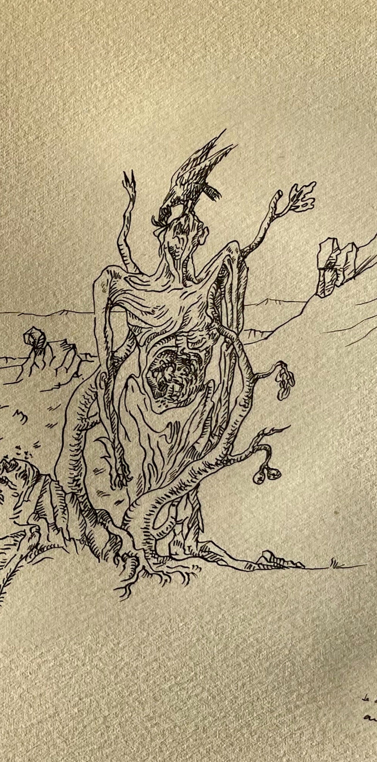 Andr Masson, Le Figuier Dessch, Masson Dessins, Lithograph