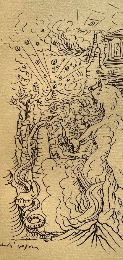 Andr Masson, La Grce Tragique, Masson Dessins, Lithograph