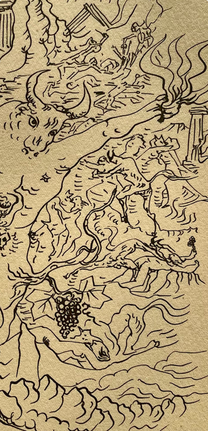 Andr Masson, La Grce Tragique, Masson Dessins, Lithograph
