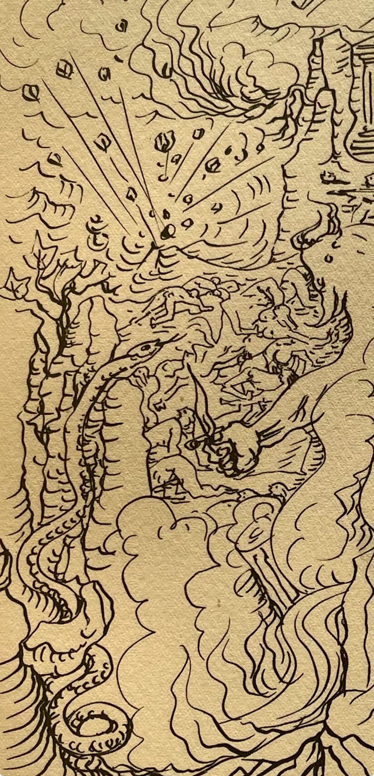 Andr Masson, La Grce Tragique, Masson Dessins, Lithograph