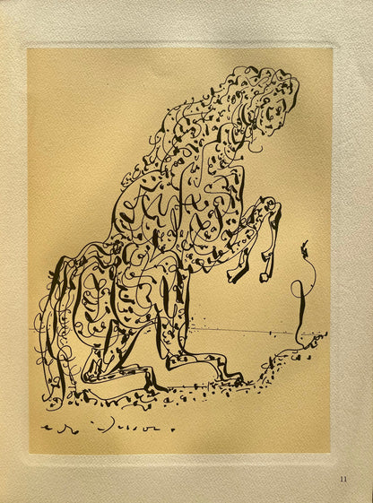 Andr Masson, La Chimre Au Serpent, Masson Dessins, Lithograph