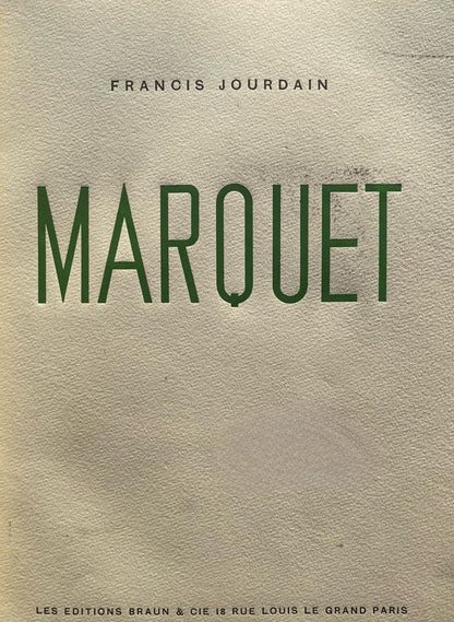 Albert Marquet, Marseille: Le Vieux Port, Marquet, Lithograph