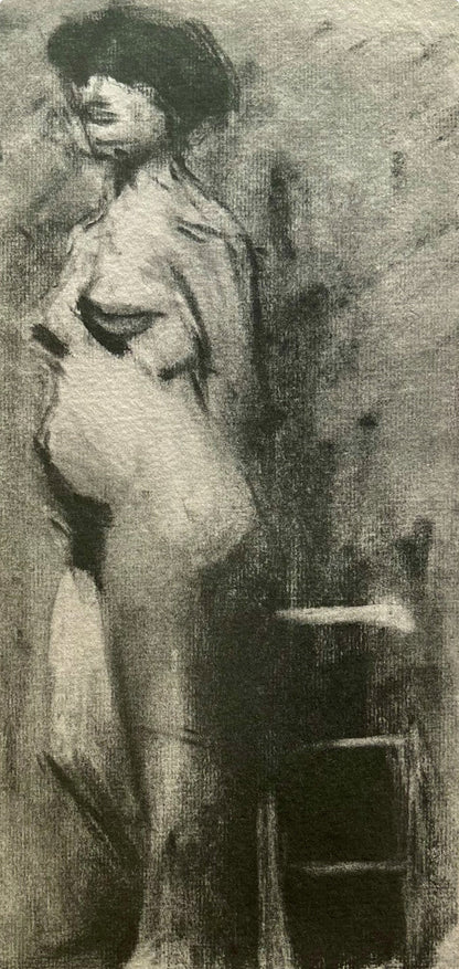 Albert Marquet, Nu. Fusain, Marquet, Lithograph