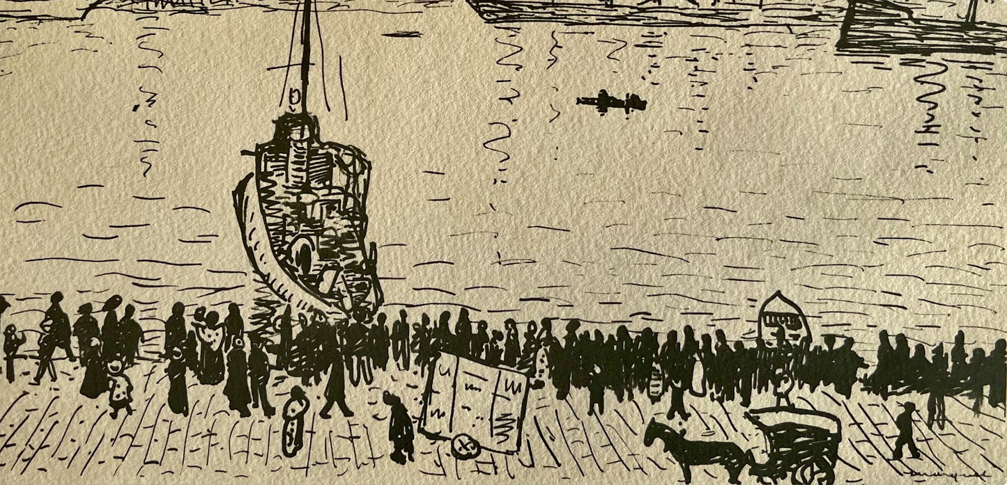 Albert Marquet, Marseille: Le Vieux Port, Marquet, Lithograph