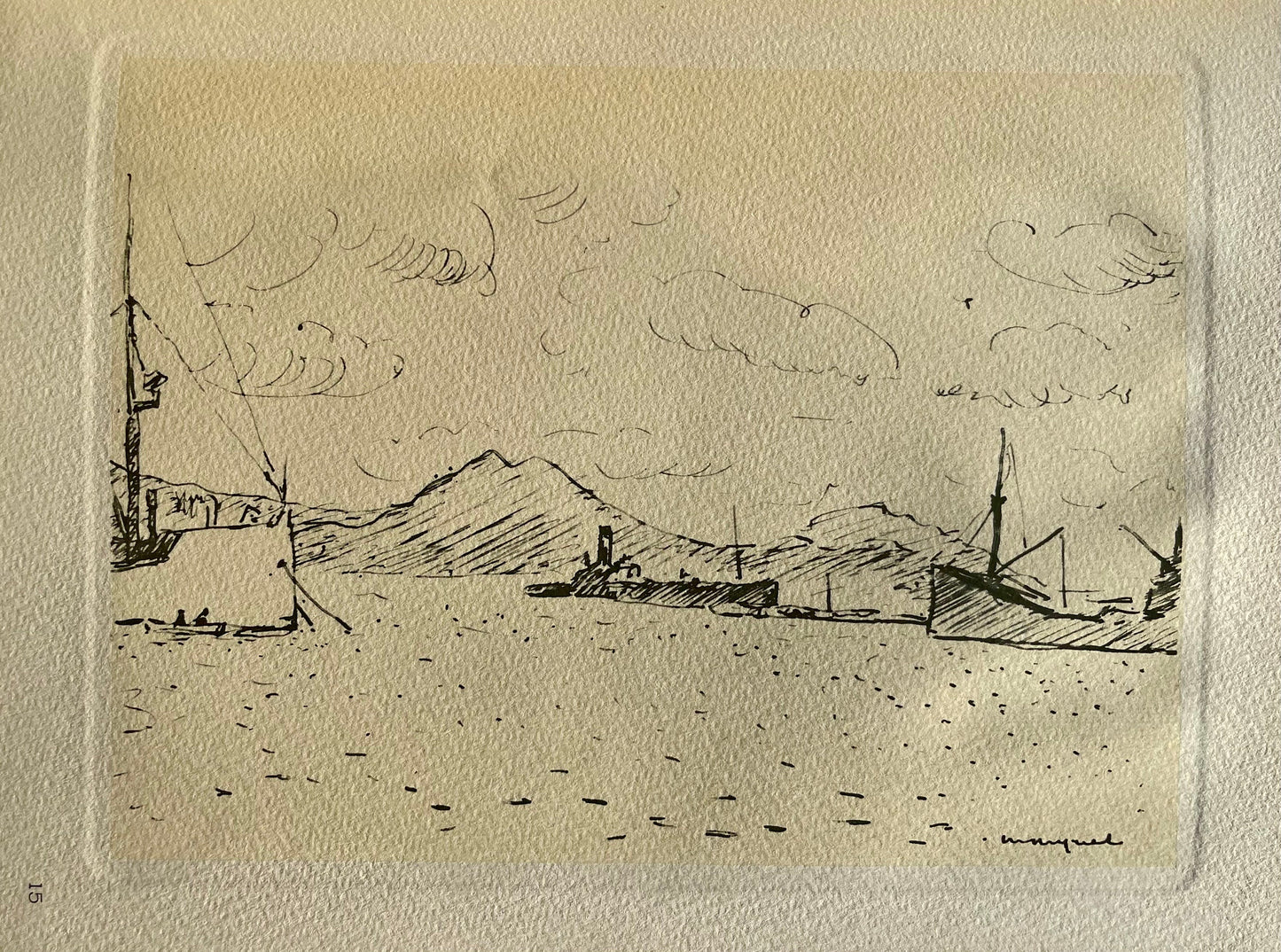 Albert Marquet, La Goulette, Marquet, Lithograph