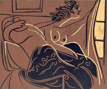 Pablo Picasso, Two Waking Women (Orozco 214), Grabados Al Linleo, Linocut