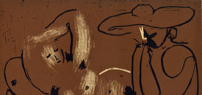 Pablo Picasso, The Aubade With Harmonica Player (Orozco 214), Grabados Al Linleo, Linocut