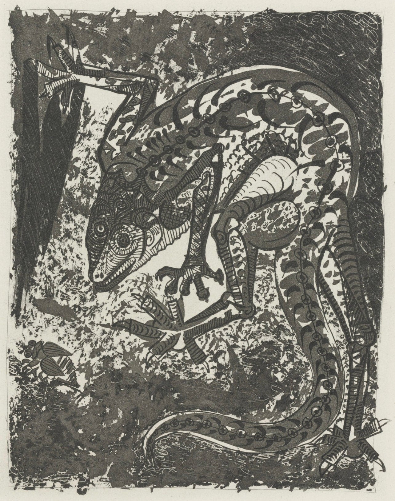 Pablo Picasso, Le Lzard, Histoire Naturelle, Lithograph