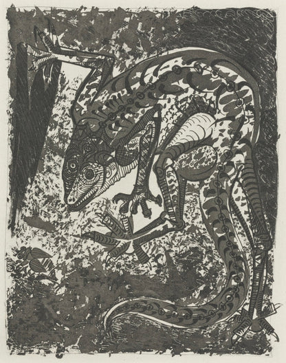 Pablo Picasso, Le Lzard, Histoire Naturelle, Lithograph
