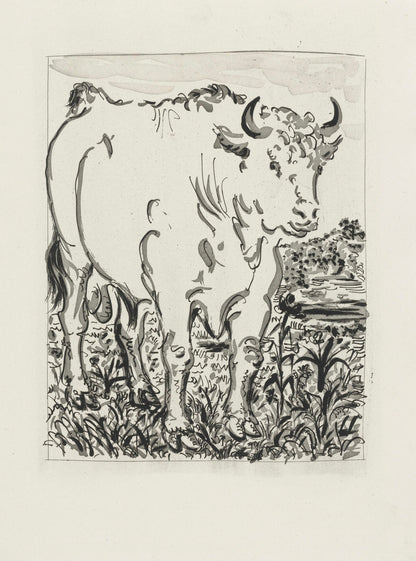 Pablo Picasso, Le Buf, Histoire Naturelle, Lithograph