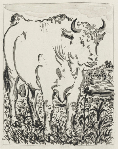 Pablo Picasso, Le Buf, Histoire Naturelle, Lithograph