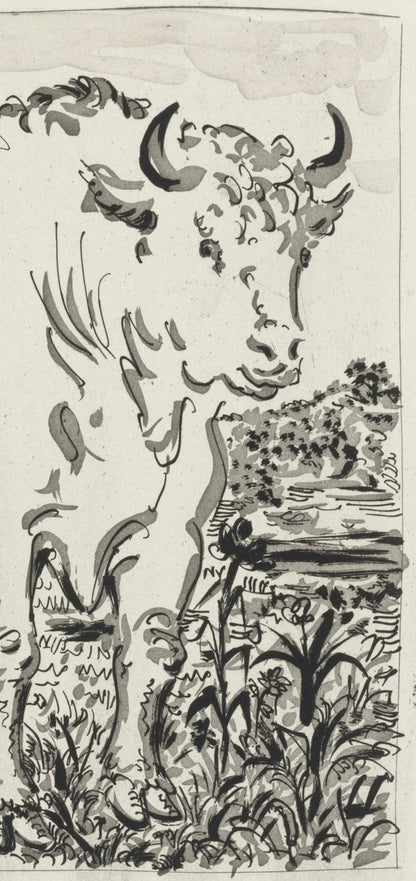 Pablo Picasso, Le Buf, Histoire Naturelle, Lithograph