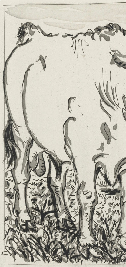 Pablo Picasso, Le Buf, Histoire Naturelle, Lithograph