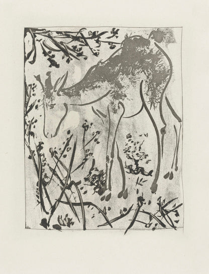 Pablo Picasso, Le Cerf, Histoire Naturelle, Lithograph