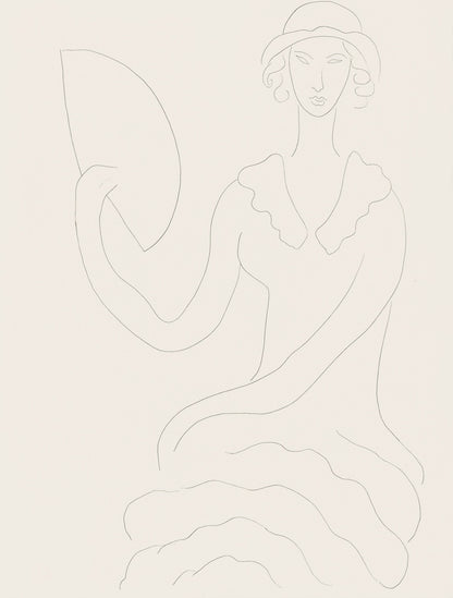 Henri Matisse, Eventail De Madame Mallarm (Madame Mallarm'S Fan), Posies, Lithograph