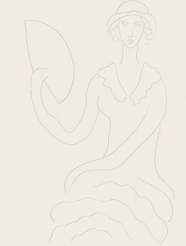 Henri Matisse, Eventail De Madame Mallarm (Madame Mallarm'S Fan), Posies, Lithograph