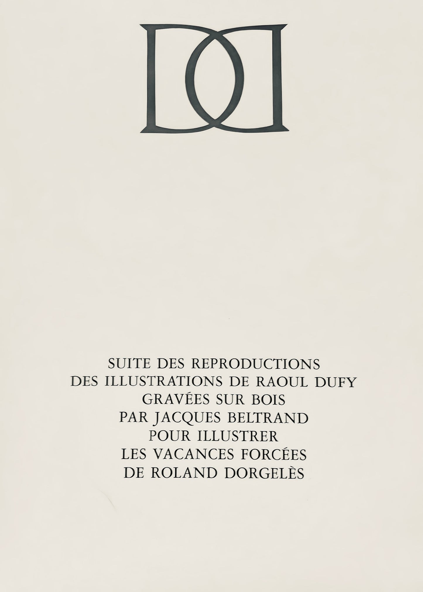 Raoul Dufy, Bouquet, Vacances Forces
