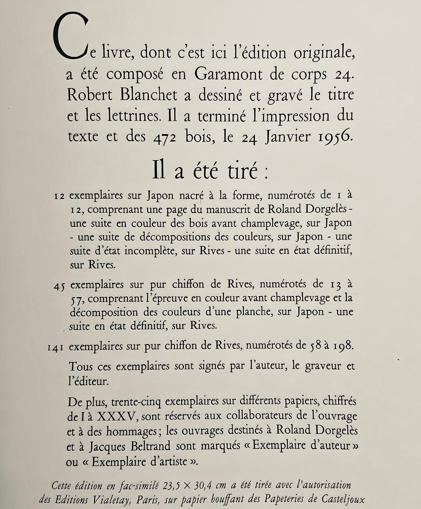 Raoul Dufy, La Batteuse S'En Va, Page, Vacances Forces