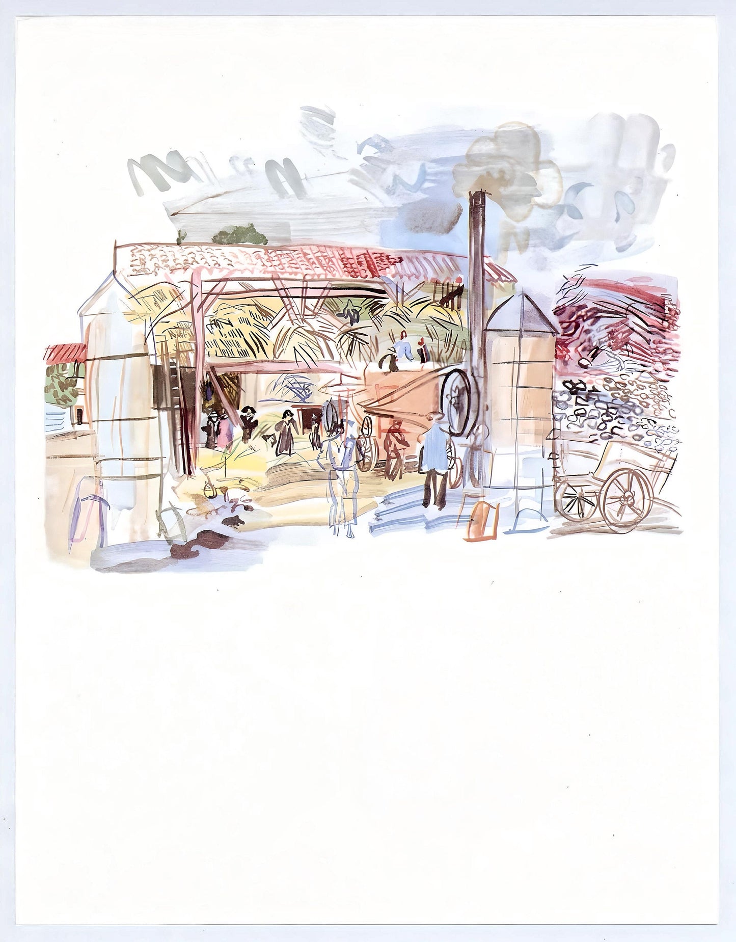 Raoul Dufy, A La Batteuse, Vacances Forces