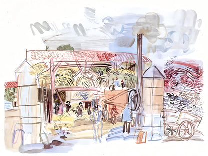 Raoul Dufy, A La Batteuse, Vacances Forces