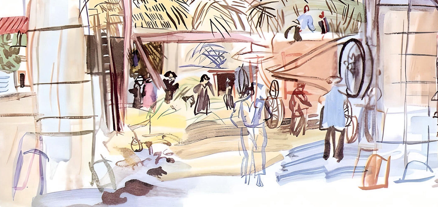 Raoul Dufy, A La Batteuse, Vacances Forces