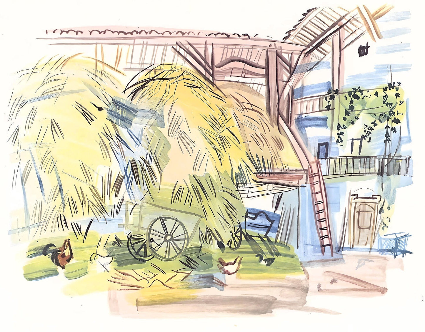 Raoul Dufy, La Belle Grange De Lestel, Vacances Forces