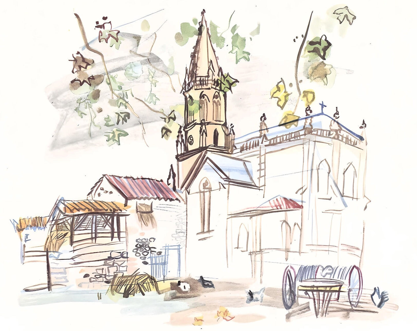 Raoul Dufy, L'Glise De Lestel, Vacances Forces