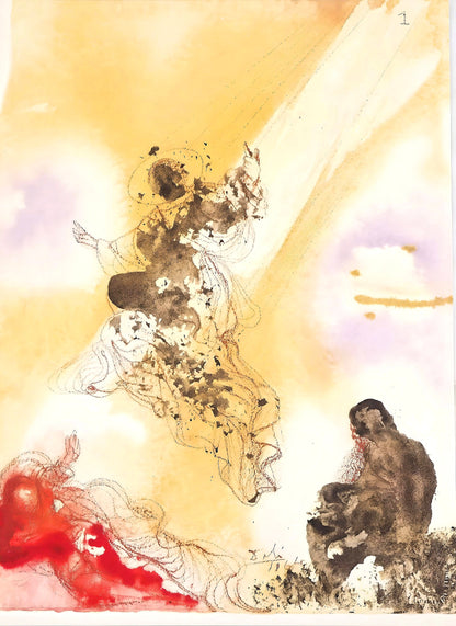 Salvador Dali, Composition (Michler/Lpsinger 1600; Field 69-3), Biblia Sacra, Lithograph