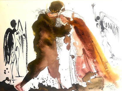 Salvador Dali, Composition (Michler/Lpsinger 1600; Field 69-3), Biblia Sacra, Lithograph