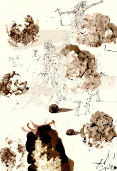 Salvador Dali, Composition (Michler/Lpsinger 1600; Field 69-3), Biblia Sacra, Lithograph