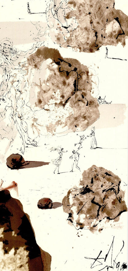 Salvador Dali, Composition (Michler/Lpsinger 1600; Field 69-3), Biblia Sacra, Lithograph
