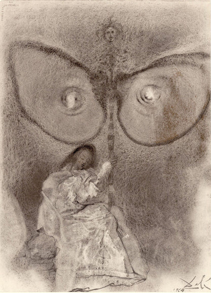 Salvador Dali, Composition (Michler/Lpsinger 1600; Field 69-3), Biblia Sacra, Lithograph