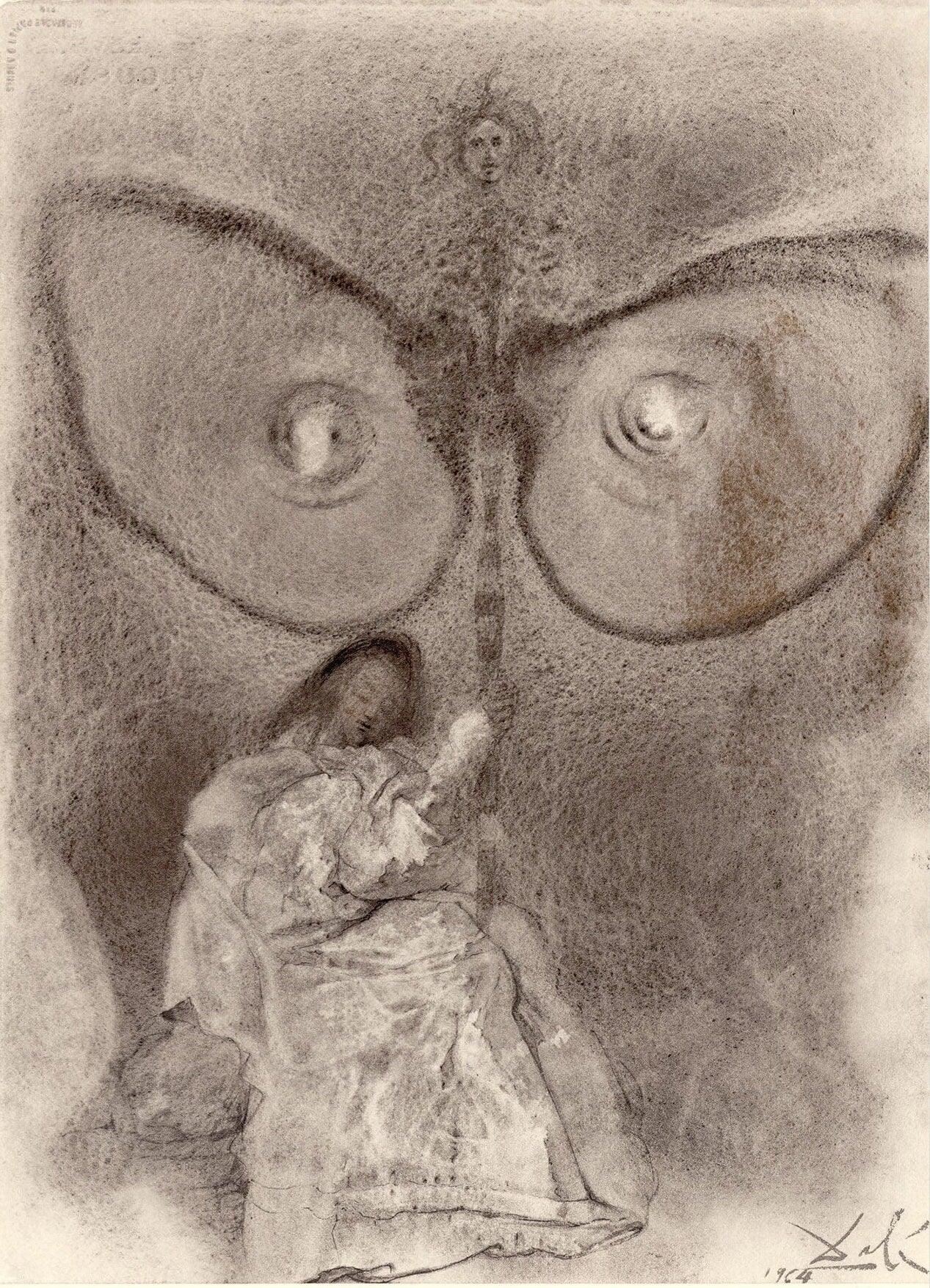 Salvador Dali, Composition (Michler/Lpsinger 1600; Field 69-3), Biblia Sacra, Lithograph