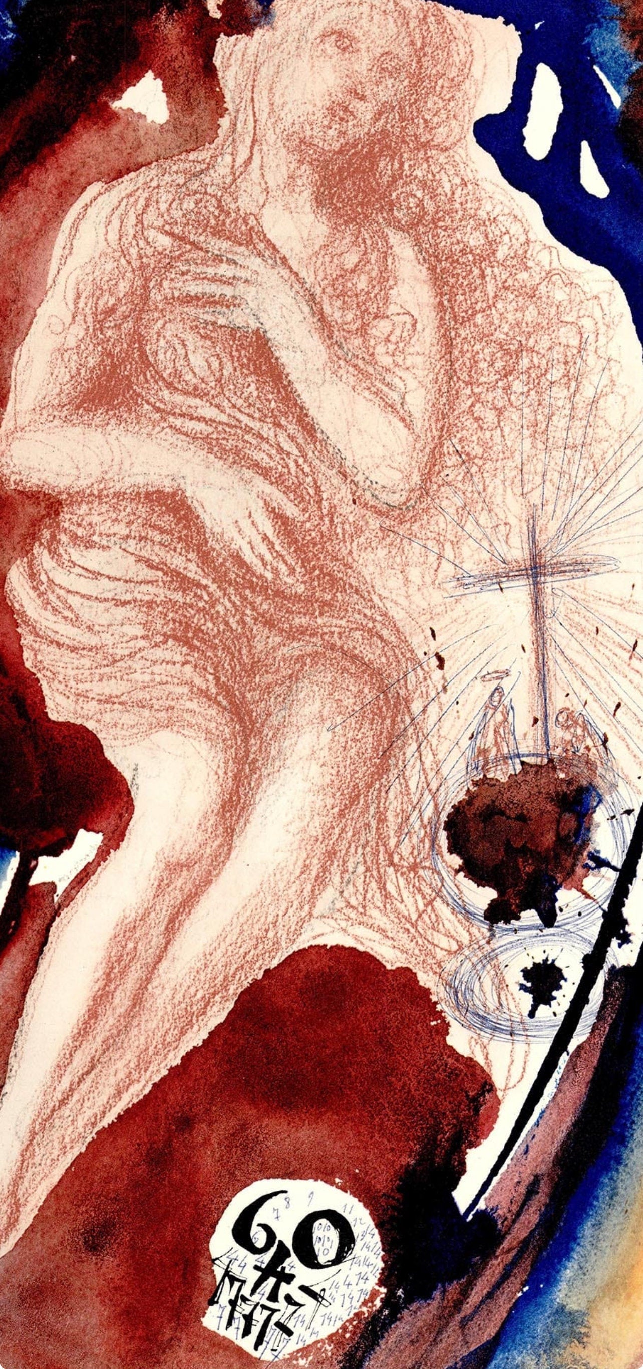 Salvador Dali, Composition (Michler/Lpsinger 1600; Field 69-3), Biblia Sacra, Lithograph