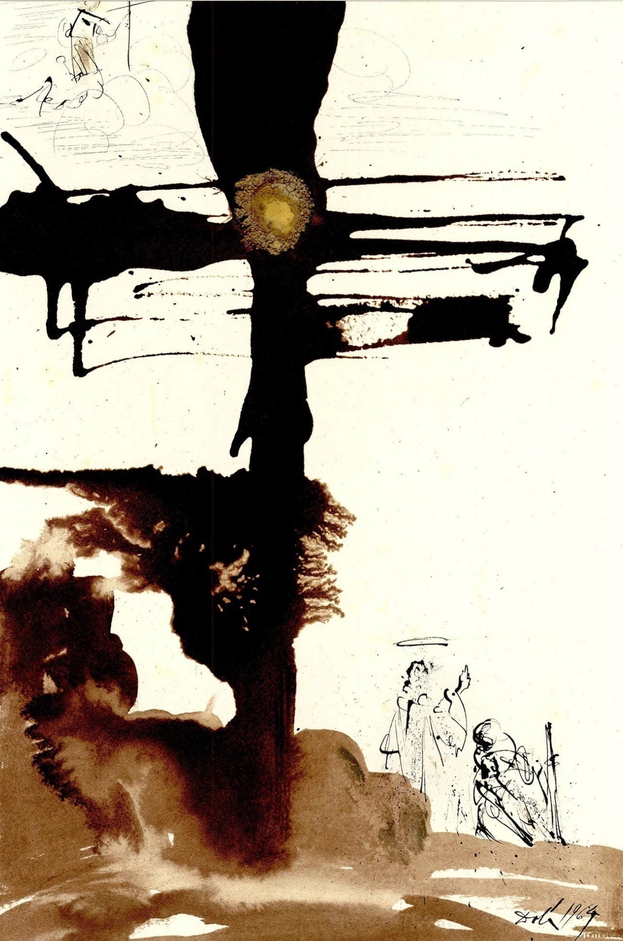Salvador Dali, Composition (Michler/Lpsinger 1600; Field 69-3), Biblia Sacra, Lithograph