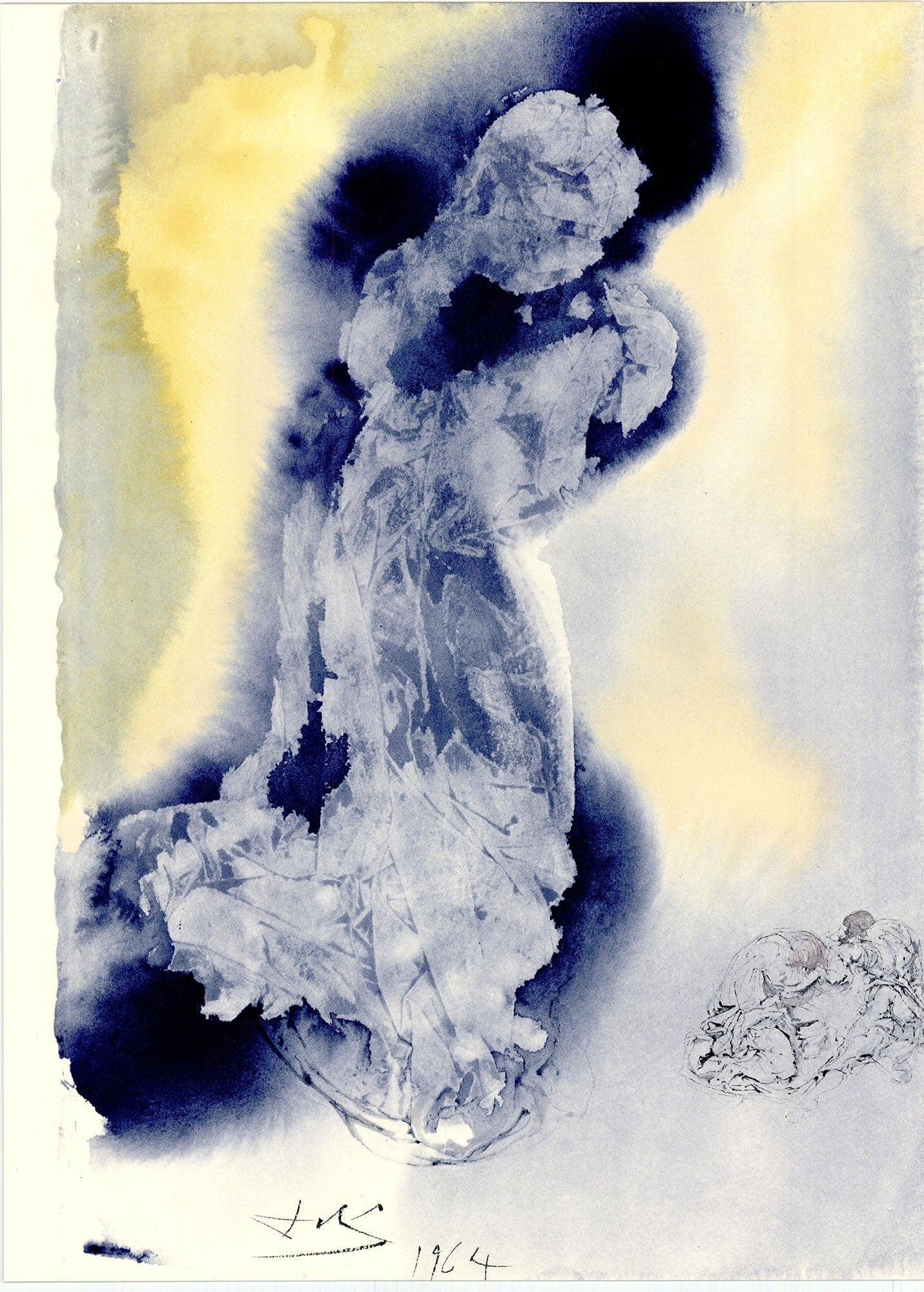 Salvador Dali, Composition (Michler/Lpsinger 1600; Field 69-3), Biblia Sacra, Lithograph