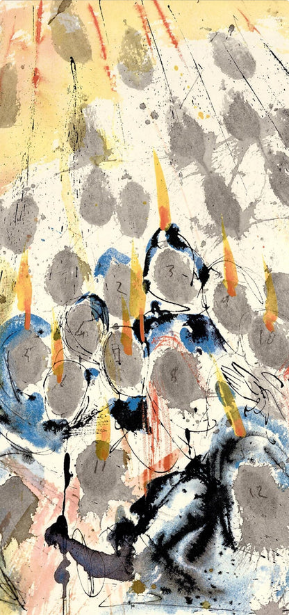 Salvador Dali, Composition (Michler/Lpsinger 1600; Field 69-3), Biblia Sacra, Lithograph