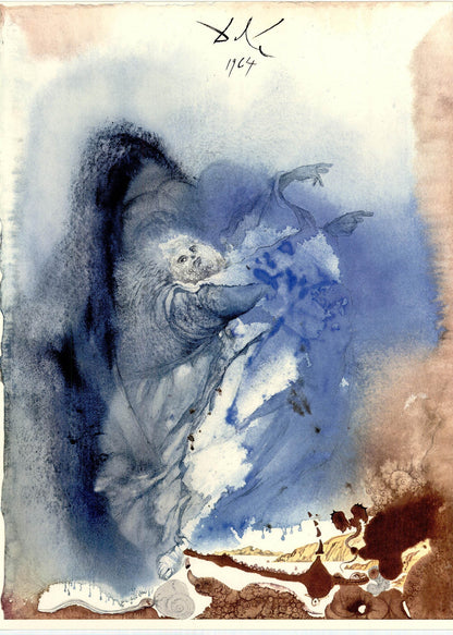 Salvador Dali, Composition (Michler/Lpsinger 1600; Field 69-3), Biblia Sacra, Lithograph