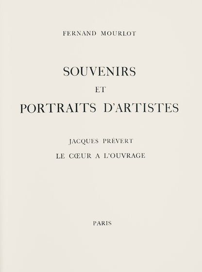 Jacques Villon, Portrait D'Une Jeune Fille, Souvenirs Et Portraits D'Artistes, Lithograph