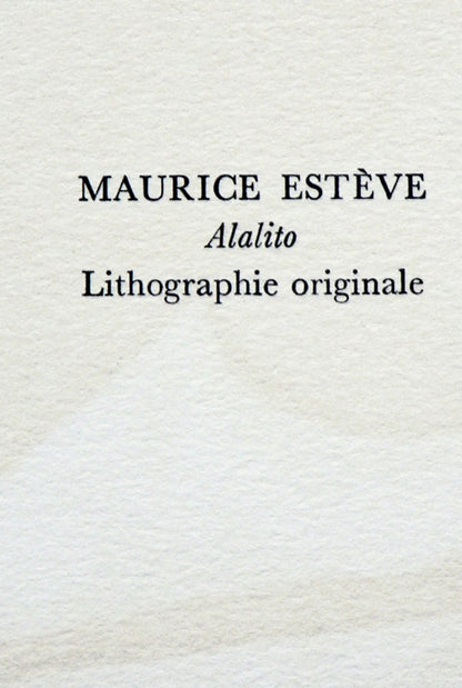 Maurice Estve, Alalito, Souvenirs Et Portraits D'Artistes, Lithograph