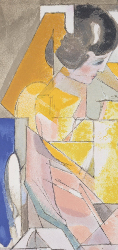 Jacques Villon, Portrait D'Une Jeune Fille, Souvenirs Et Portraits D'Artistes, Lithograph