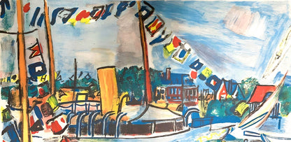 Raoul Dufy, Composition, Les Ctes Normandes, Lithograph