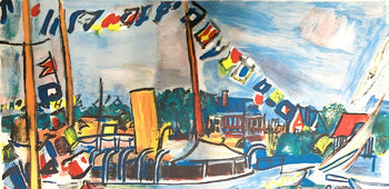 Raoul Dufy, Composition, Les Ctes Normandes, Lithograph