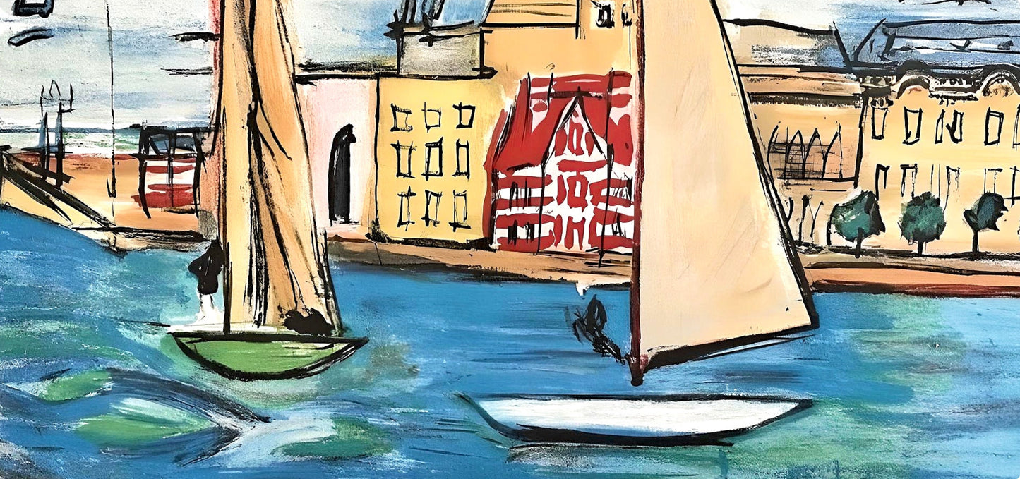 Raoul Dufy, Composition, Les Ctes Normandes, Lithograph