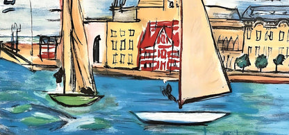 Raoul Dufy, Composition, Les Ctes Normandes, Lithograph