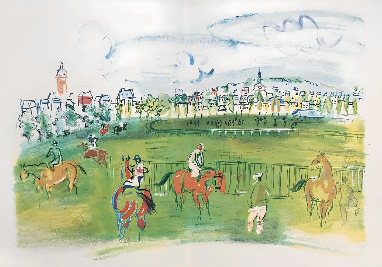 Raoul Dufy, Composition, Les Ctes Normandes, Lithograph