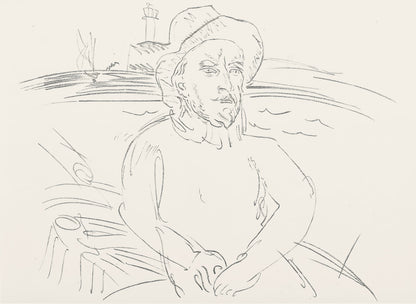 Raoul Dufy, Composition, Les Ctes Normandes, Lithograph